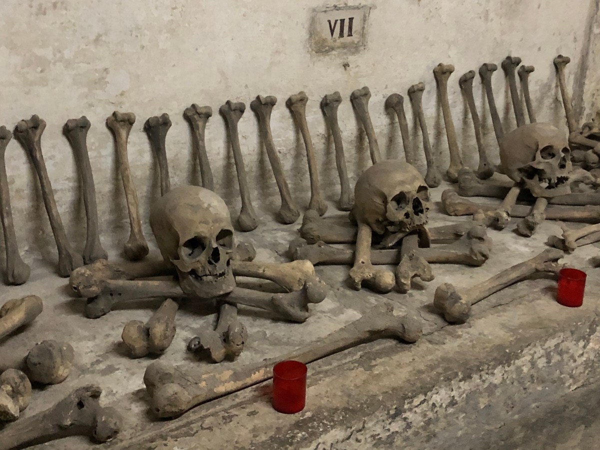 ティべリーナ島の骸骨寺、サッコーニ・ロッシの地下墓地